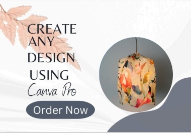 I will create any design using canvas