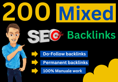 Full off-page SEO 40 mixed Dofollow backlinks Service share on top high DA,  PA,  site Low spam