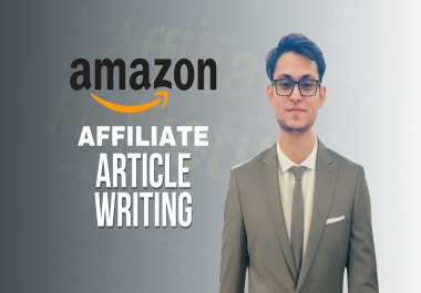 I will write high quality amazon affiliate article with the top product