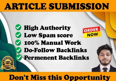 I'll do Articles backlinks 80 unique sites with high quality backlinks for Ranking your site.