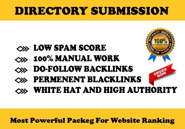 I'll personally create 100 directory submissions with rapid,  high-authority approval.