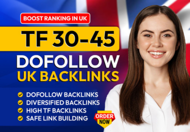 i will boost Majestic Trust flow score 40+ Manual work & uk backlinks