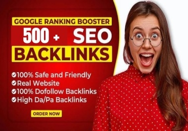 I will do high quality SEO backlink link building off page service with google ranking