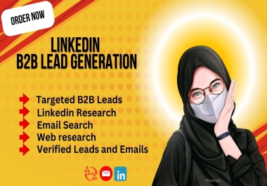 I Will Linkedin Lead Generation, B2B Lead generation And Web Research