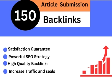 150 Article Submission on high Quality Do follow Backlinks