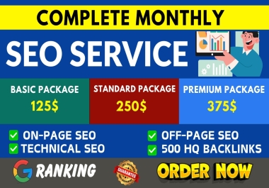 Boost your Website Ranking on Google with our Expert Monthly SEO Service