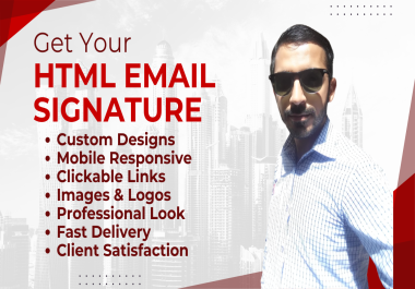 I will create HTML Email signature professionally