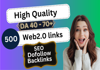 I will build 500 Web 2.0 profiles,  500 Web 2.0 blog backlinks