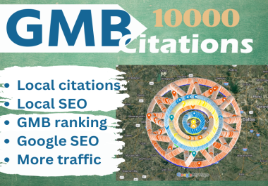 Google Map citation 10000 manual seo service for gmb ranking and promote local business