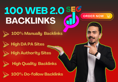 100 Web 2.0 SEO Backlink High Authority DA PA Do-follow linkbuilding