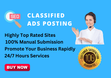 I will build 100 high premium quality Classified Ads Posting dofollow backlinks.