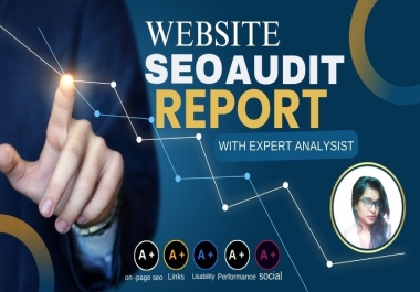 I will 1 provide SEO website audit with an action improve website