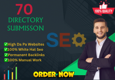 I will Provide Dofollow Backlinks on 70 Directory Submissions