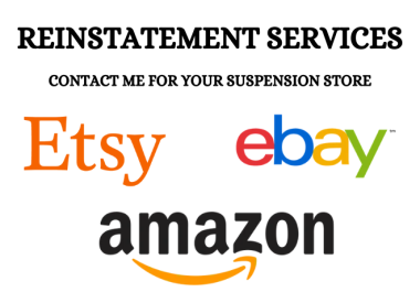 I will do eBay reinstatement,  Reopen your suspension amazon seller account