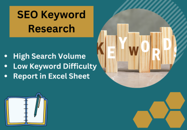 I will do top rated SEO keyword research for your services and competitor analysis.