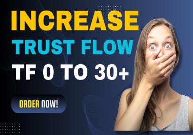 I will increase your website trust flow tf 31 plus for 10usd