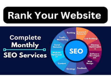 I will do all in one monthly SEO services