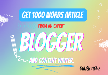 Get 5x1000 words SEO-Optimised Articles for your blog post.