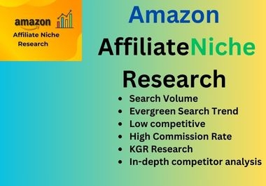 I will do micro niche competitor keyword research for amazon affiliate