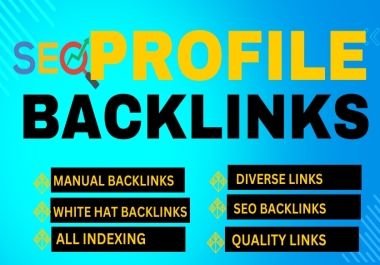 Create a 80 Powerful profile with SEO Backlinks.