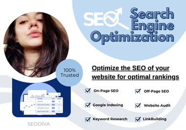 Complete monthly SEO for your website for google rankings