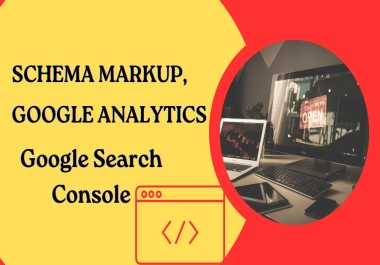 I Will Setup Google Analytics,  Search Console,  and Schema Markup