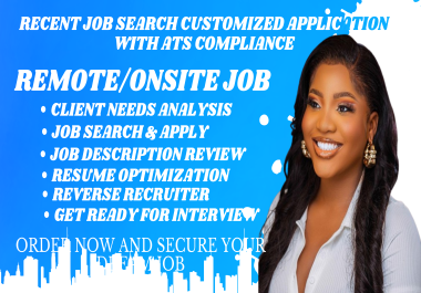 I will find job,  boost search and apply for remote jobs using reverse recruit,  job hunt