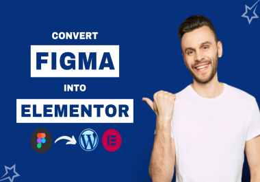 Convert Figma to Elementor Wordpress as an Elementor Expert