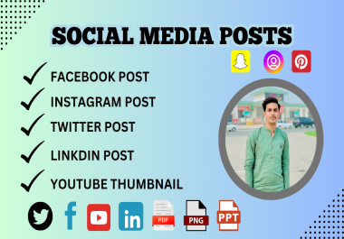 I will design social media posts and canva templates