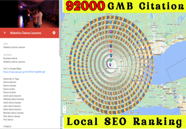 I will do 92000 Google Map Citations for Local SEO,  GMB optimization