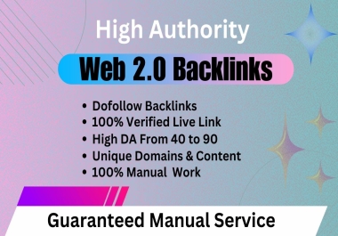 I Will create 60+ Contextual Web2.0 SEO Backlinks on High DA Website