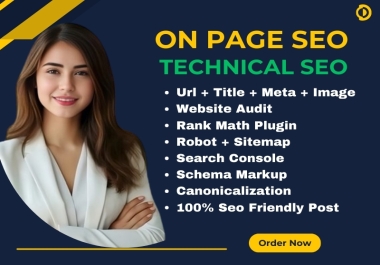 I will do on page and technical SEO for your WordPress website