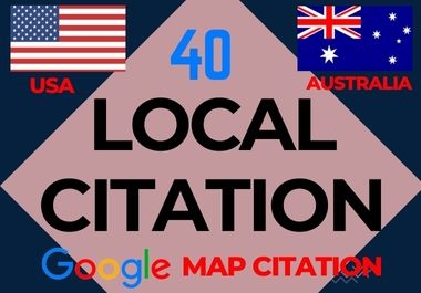 I will Manually Do Top 40 USA & Australia Citations for Local SEO