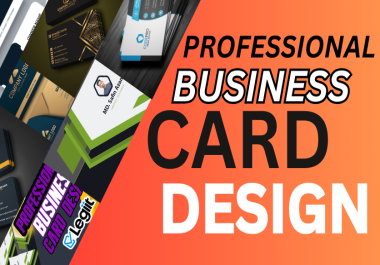 I Will Design Professional Modern Business Card for You