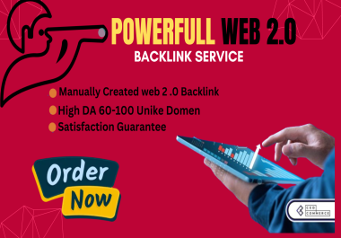 I will manual Web 2.0 backlink service for google rank.