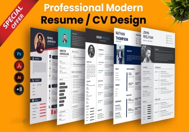 I will design professional CV or resume for you