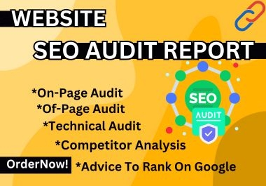 I will Professional website SEO audit and competitor analysis report