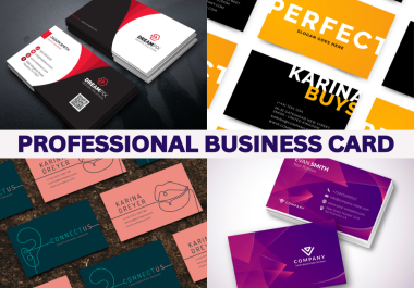 I will create professional,  amazing and unique business card design