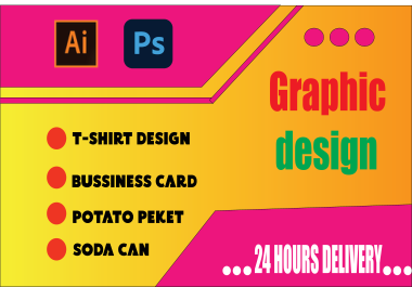 I will design your T-shirt,  Business card,  Potato peket, soda can.