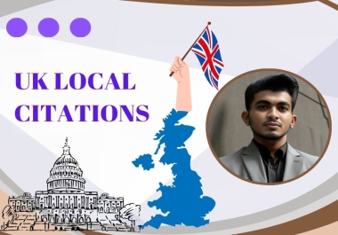 I will create 50 uk local business listings with maximum indexed