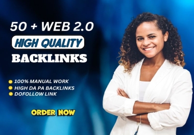 I will provide 65 high da contextual web 2 0 dofollow,  nofollow seo backlinks manually