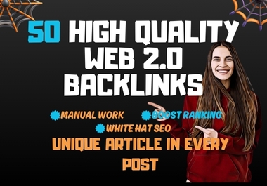 I will make high quality web 2 0 backlinks services