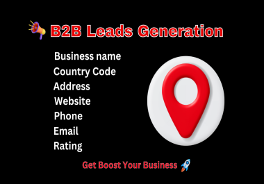 I will unlock targeted b2b leads with precision google map scraping