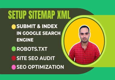 setup sitemap xml robots txt for google search ranking