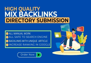 I will do 70 Directory Submission High-Quality SEO backlink