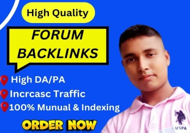 I will provide 50 Dofollow Forum Posting High DA/PA Website