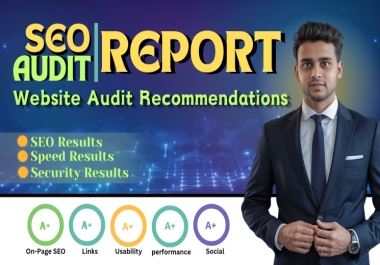 Website SEO audit,  3 SEO Audit Services,  Provide Audit Recommendations