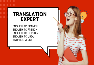 Translation Expert available so Transform Words and Connect to Worlds