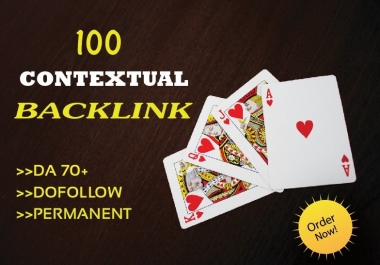 I will do 100+ high quality contextual dofollow SEO backlinks