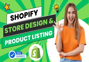 I will upgrade your Shopify store with SEO and Listings